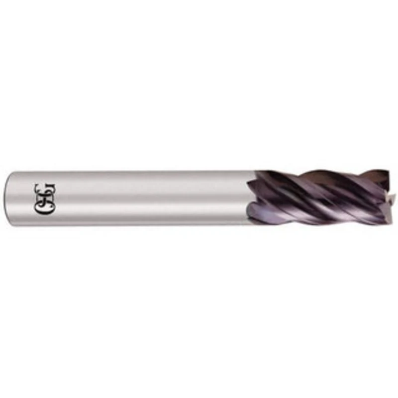 OSG 1, 1-1/2 LOC, 1 Shank Diam, 4 OAL, 4 Flute, Solid Carbide Square End Mill Single End, EXO Finish, Spiral Flute, V...